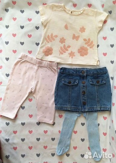 Вещи, на девочку от 0до 1 годика (25шт.)