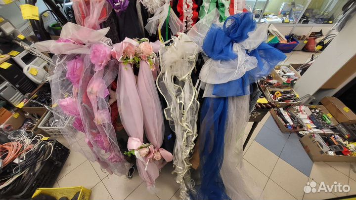 Украшения на свадьбу для автомобиля