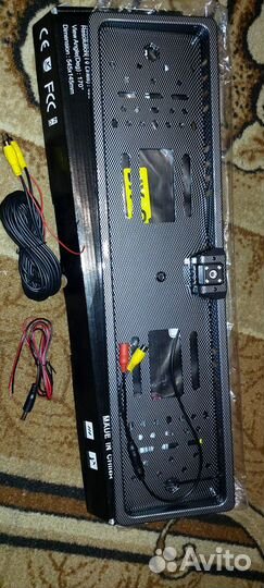 Рамка гос номера с камерой заднего вида