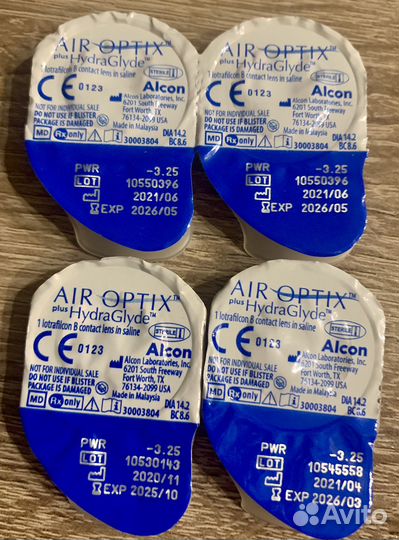 Линзы контактные Air optix