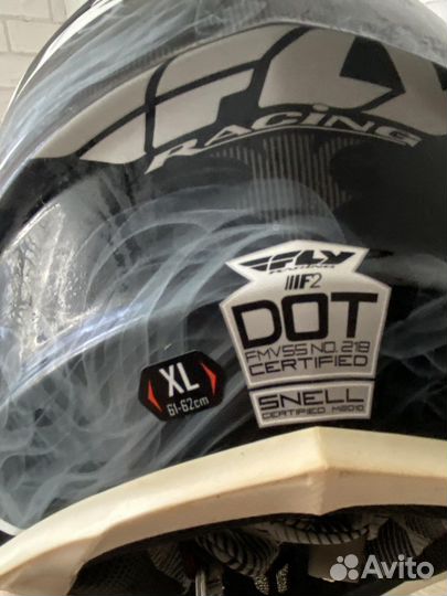 Шлем FLY racing F2 carbon (XL)