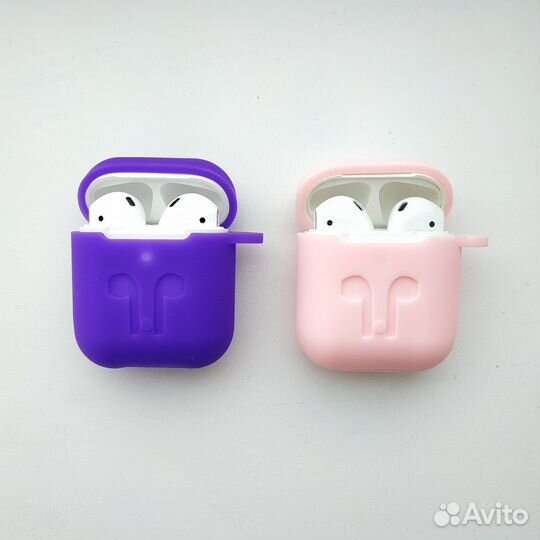 Чехлы силиконовые для Airpods 1/2 (Новые)