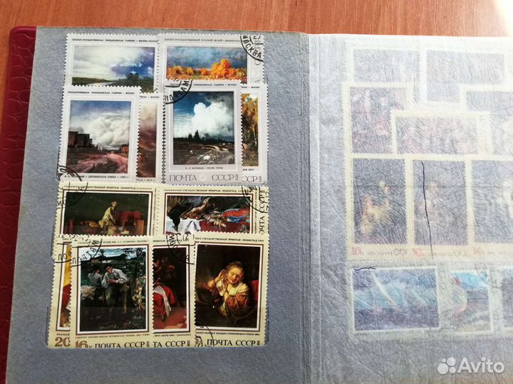 Кляссер с марками по тематике исскуство