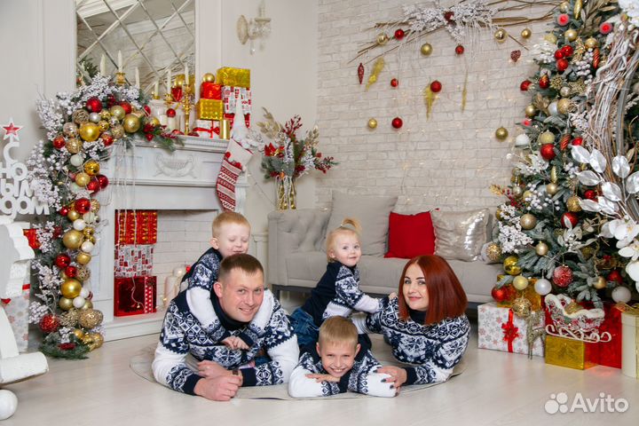 Семейная новогодняя фотосессия