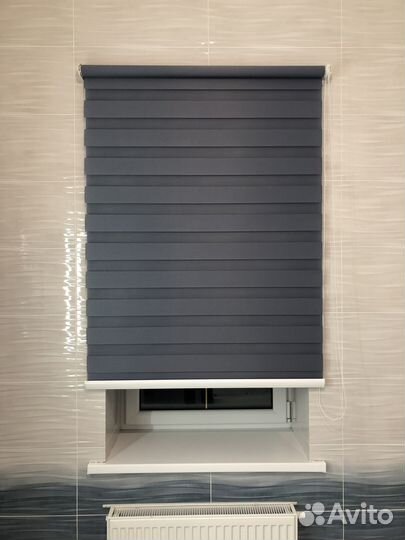 Рулонные шторы день ночь зебра