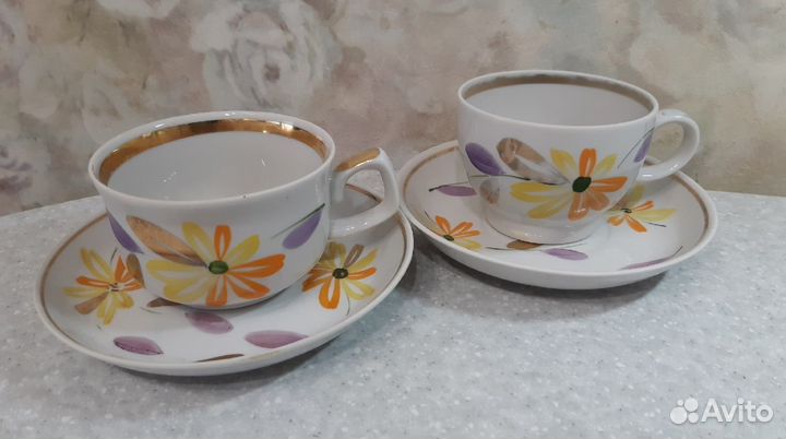 Чайные пары, блюдца