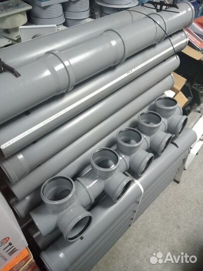 Канализационные трубы, отводы, тройники