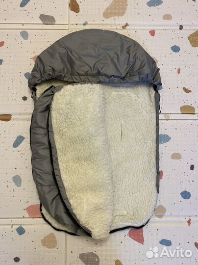 Конверт AmaroBaby меховой зимний серый