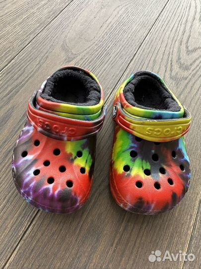 Crocs сабо детские утепленные