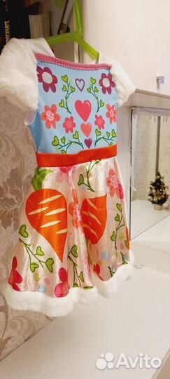 Новогодний костюм для девочки зайки