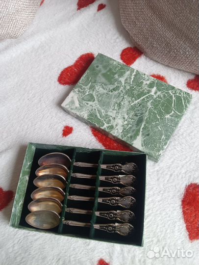 Набор чайных ложек СССР мельхиор