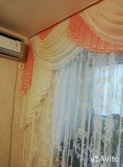 Ламбрекен + штора