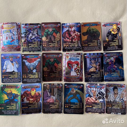 Коллекционные карточки Marvel Человек паук