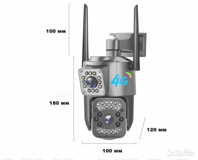 Камера 4g видеонаблюдения с sim картой