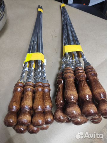 Шампура с деревянной ручкой