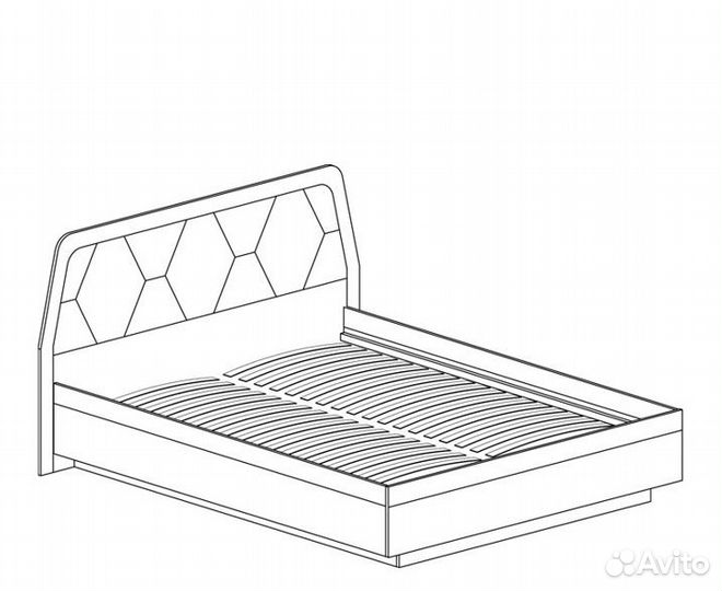 Кровать двуспальная 180 х 200