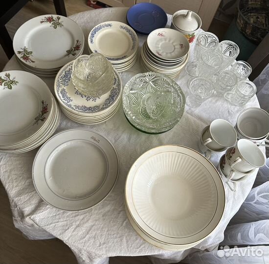 Посуда СССР, хрусталь, фарфор