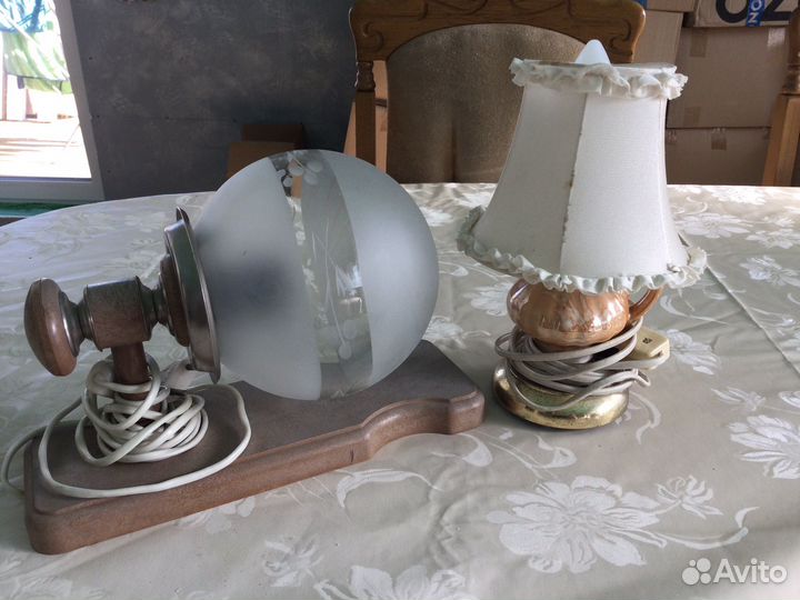 Лампа настольная и бра СССР