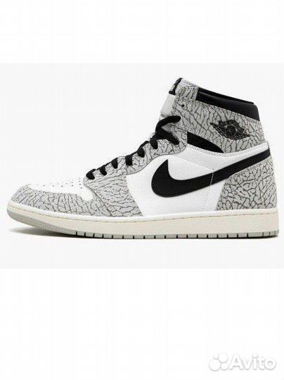 Air Jordan 1 Retro High OG White Cement оригинал