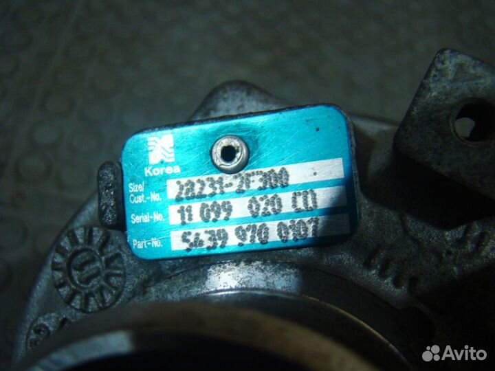 KIA Sportage 3 Турбокомпрессор (турбина)