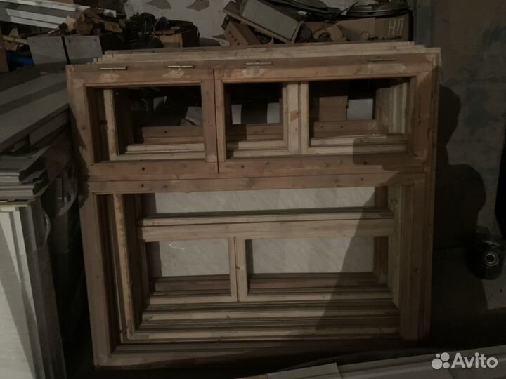 Оконный блок деревянный