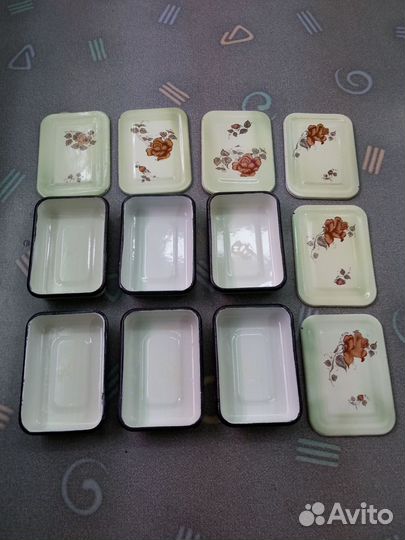 Лотки эмалированные для холодца. СССР