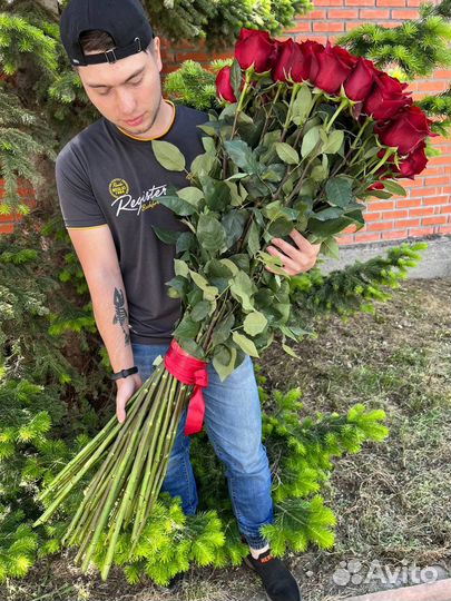 Роза 1 метр. Эквадор от 100см. Метровые розы