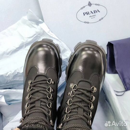 Женские ботинки prada зимние