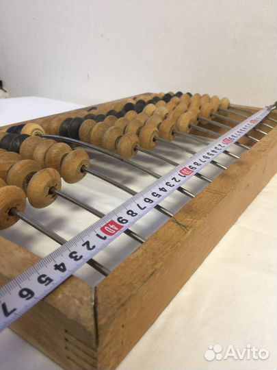 Деревянные счёты винтаж большие бухгалтерские