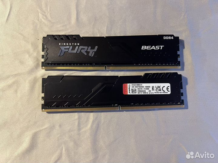 Оперативная память Kingston fury Beast Black