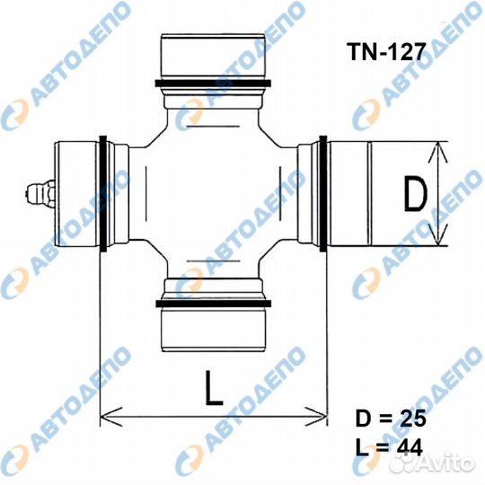 Крестовина nissan terrano 19861995 ниссан террано 19861995