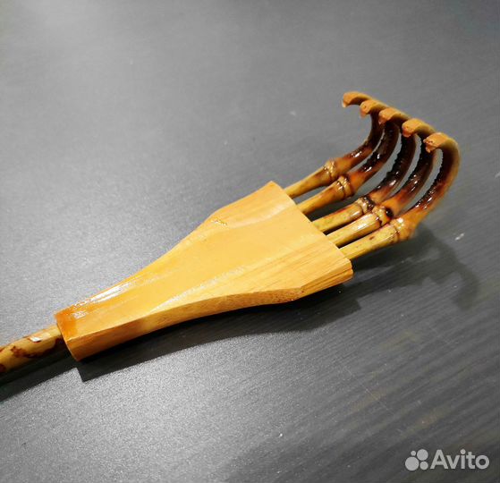 Чесалка для спины из бамбука, массажер