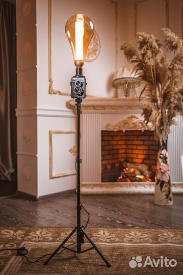 Винтажный светильник из фотокамеры Любитель лофт