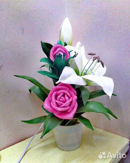 Лилии и розы