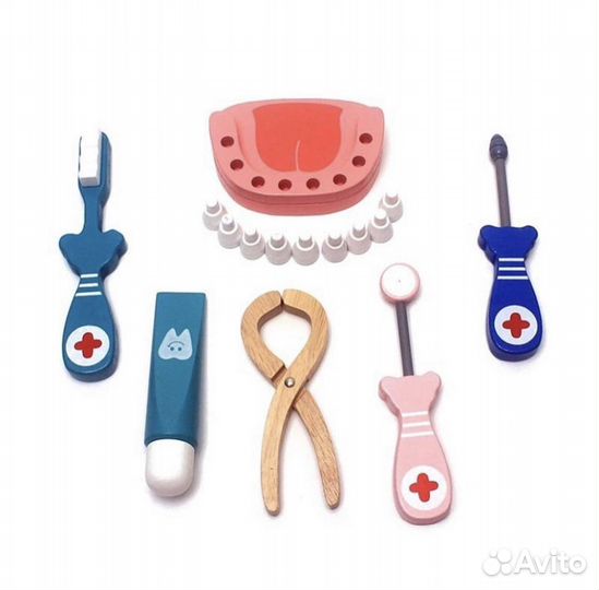 Детская деревянная игрушка набор доктора 4 вида