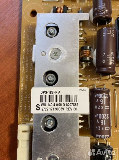 DPS-186FPA DPS-139AP Philips 47pfl7606h/60