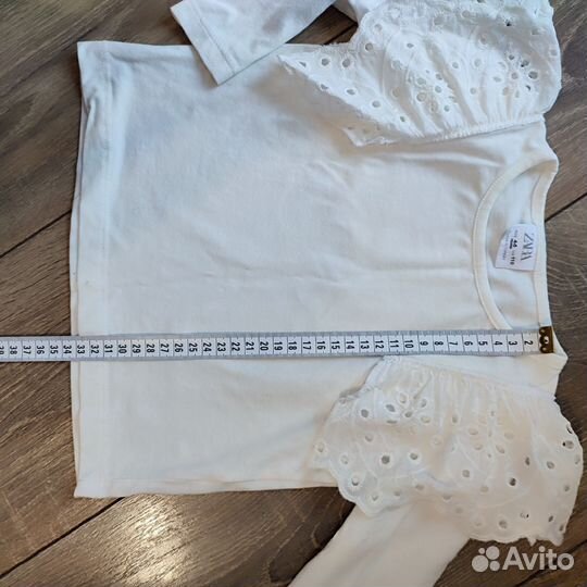 Блузка для девочки 110 молочная
