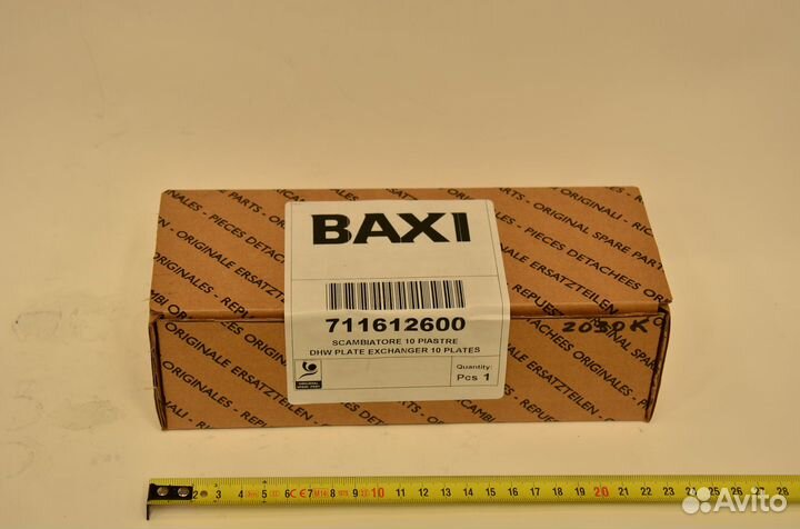 711612600 Теплообменник гвс baxi Eco Four / ECO-3