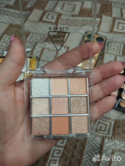 Тени +ресницы пучками