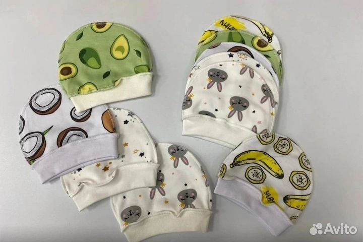 Шапочки для новорожденных