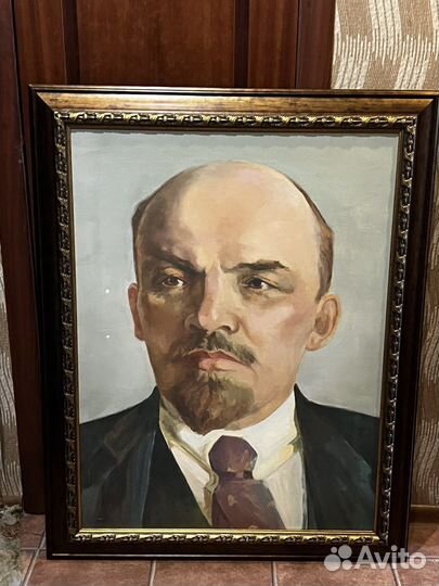 Портрет Ленина В.И,р.117*91см.,холст,масло