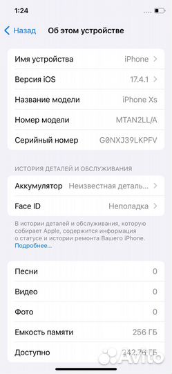iPhone Xs Max, 256 ГБ