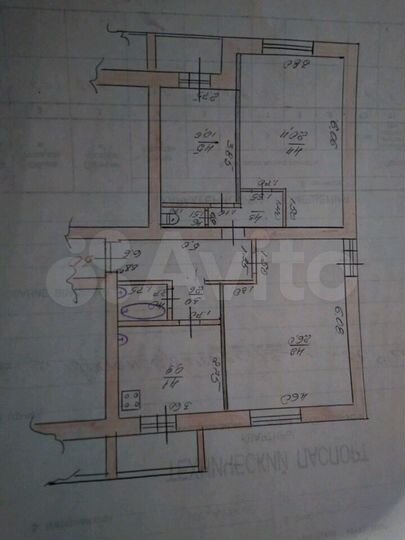 3-к. квартира, 87 м², 3/5 эт.