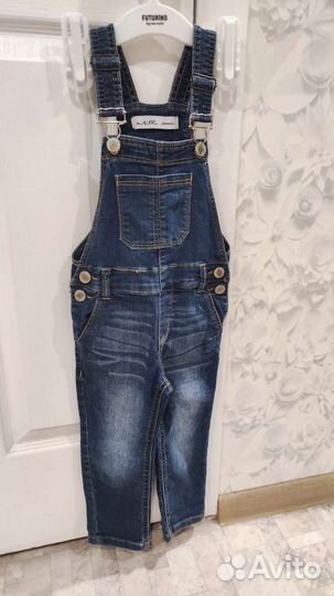Джинсовый комбинезон для девочки 92