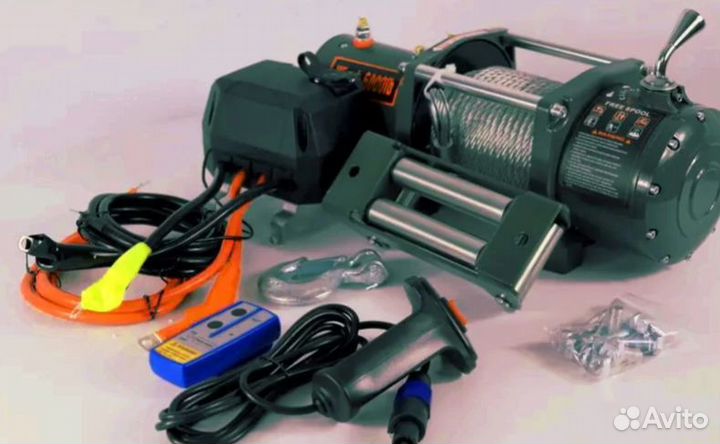 Лебедка электрическая Electric Winch 6000 сталь