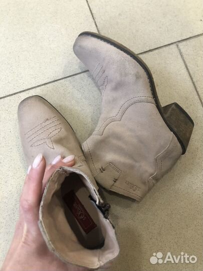 Козаки женские натуральная замша