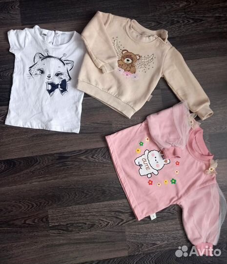 Вещи для девочки 80 86 размер