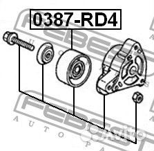 Ролик натяжной 0387RD4