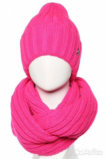 Комплект шарф со снудом женские