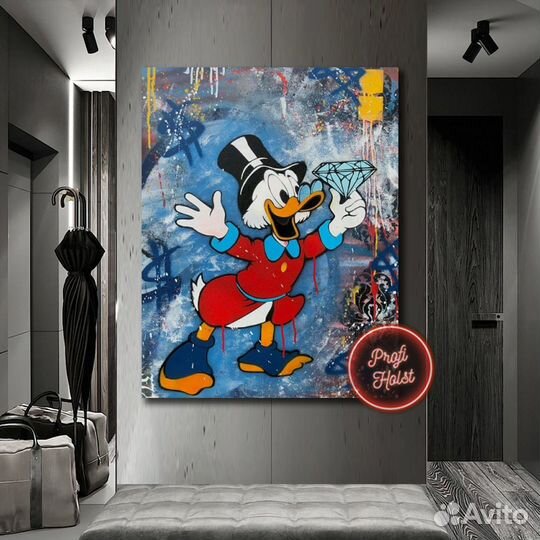 Картина Скрудж Макдак в офис